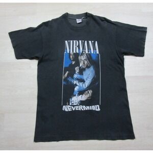 Vintage Nirvana Nevermind Album Promo T Shirt (L) Fruit of the Loom Kurt Cobain